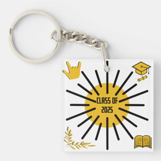 Klasse van 2025 - Zonneschijn Sleutelhanger (voorkant)