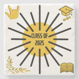 Klasse van 2025 - Zonneschijn Stenen Onderzetter