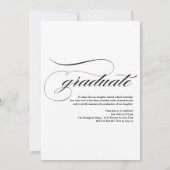  Klasse van 2025 Zwart Foto Afstuderen Kaart (Achterkant)