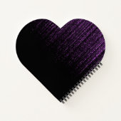 Klasse van 2025 Zwart Paarse Glitter Afstuderen Gi Notitieboek (Achterkant)