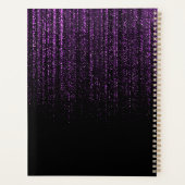 Klasse van 2025 Zwart Paarse Glitter Afstuderen Gi Planner (Achterkant)