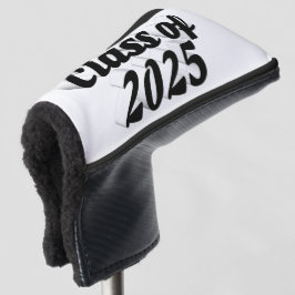 Klasse van 2025 zwarte tekst afstuderen golfheadcover