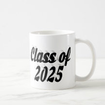 Klasse van 2025 zwarte tekst afstuderen