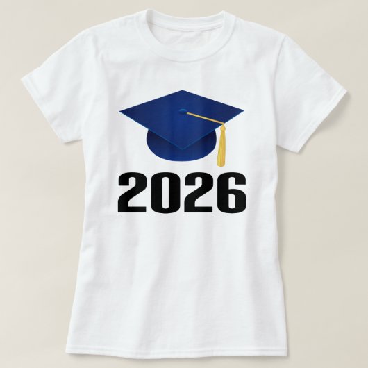 Klasse van 2026 Afstuderen Pet Gift T-shirt (Design voorkant)