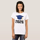 Klasse van 2026 Afstuderen Pet Gift T-shirt (Voorkant volledig)