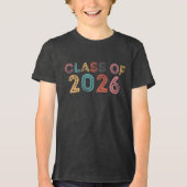 Klasse van 2026 Afstuderen  School Spirit Tri-Blend Shirt (Voorkant)