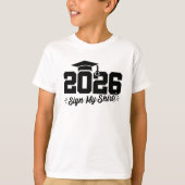 Klasse van 2026 Afstuderen Sign Mijn Shirt Senior  (Voorkant)