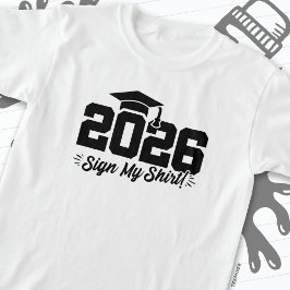 Klasse van 2026 Afstuderen Sign Mijn Shirt Senior