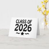 Klasse van 2026 Afstuderen Star Kaart (Gele Bloem)