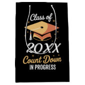 Klasse van 2026 aftellen in uitvoering gepersonali medium cadeauzakje (Voorkant)