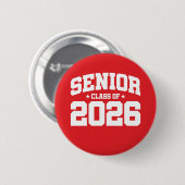 Klasse van 2026 High School Afstuderen Senior 2026 Ronde Button 5,7 Cm (Voorkant /achterkant)