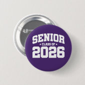 Klasse van 2026 High School Afstuderen Senior 2026 Ronde Button 5,7 Cm (Voorkant /achterkant)