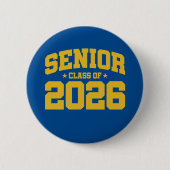 Klasse van 2026 High School Afstuderen Senior 2026 Ronde Button 5,7 Cm (Voorkant)