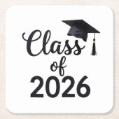 Klasse van 2026 kartonnen onderzetters (Voorkant)