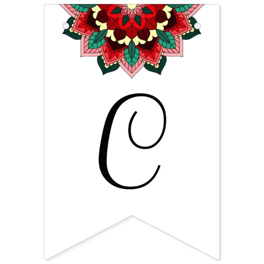 Klasse van 2026! Mandala in rood Vlaggetjes (Tweede vlag)