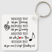 Klasse van 2026 Marching Band Afstuderen Inspirere Sleutelhanger (Achterkant)