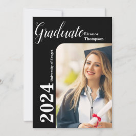 Klasse van 2026 Modern Photo Afstuderen Invitation Kaart