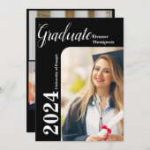 Klasse van 2026 Modern Photo Afstuderen Invitation Kaart (Voorkant / Achterkant)