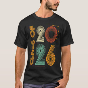 Klasse van 2026 Retro Afstuderen Hoger 26 Afstuder T-shirt