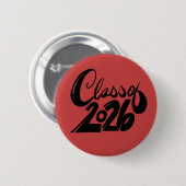 Klasse van 2026 ronde button 5,7 cm (Voorkant /achterkant)