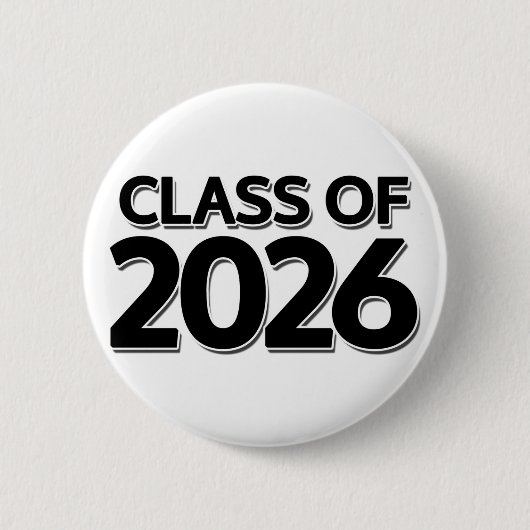 Klasse van 2026 ronde button 5,7 cm (Voorkant)