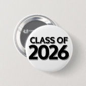 Klasse van 2026 ronde button 5,7 cm (Voorkant /achterkant)