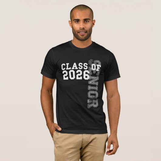 Klasse van 2026 Senior 2026 Afstuderen 2026 Studen T-shirt (Voorkant volledig)