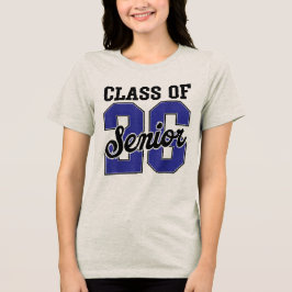 Klasse van 2026 Senior 2026 Eerste schooldag Tri-Blend Shirt