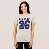Klasse van 2026 Senior 2026 Eerste schooldag Tri-Blend Shirt (Voorkant volledig)