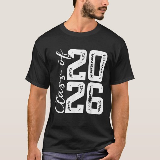 Klasse van 2026 Shirt Senior 2026 Afstuderen (Voorkant)