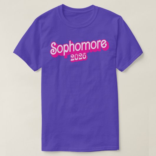 Klasse van 2026 Sophomore Gifts Funny Sophomore 20 T-shirt (Design voorkant)