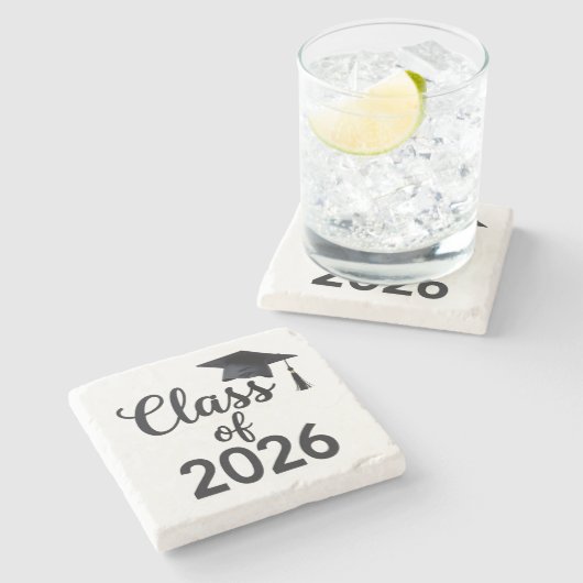 Klasse van 2026 stenen onderzetter (Zijkant)