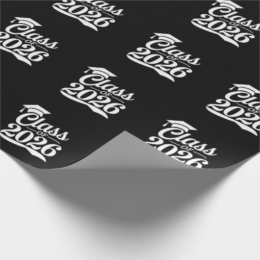 Klasse van 2026 Trots Afstuderen Afstuderen Cadeaupapier (Hoek)