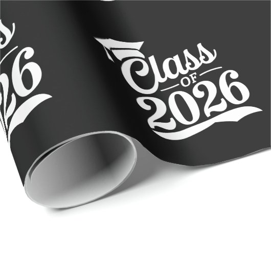 Klasse van 2026 Trots Afstuderen Afstuderen Cadeaupapier (Rol Hoek)