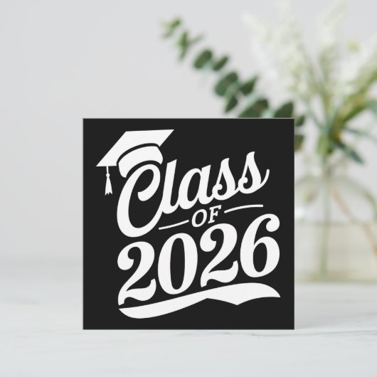 Klasse van 2026 Trots Afstuderen Afstuderen Kaart (Staand voorkant)