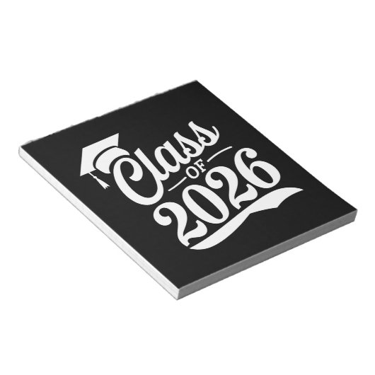 Klasse van 2026 Trots Afstuderen Afstuderen Notitieblok (Schuin)