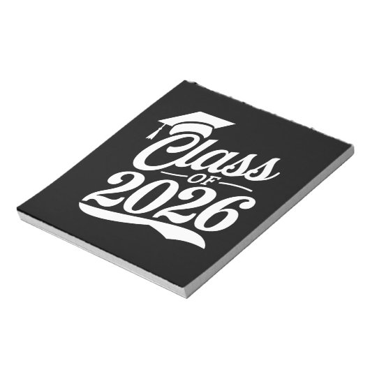 Klasse van 2026 Trots Afstuderen Afstuderen Notitieblok (Linkerzijde)