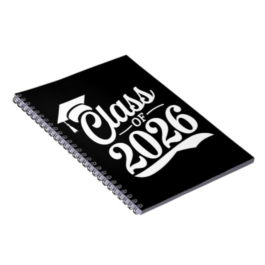 Klasse van 2026 Trots Afstuderen Afstuderen Notitieboek (Rechterzijde)
