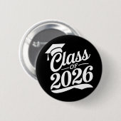 Klasse van 2026 Trots Afstuderen Afstuderen Ronde Button 5,7 Cm (Voorkant /achterkant)