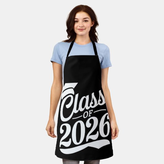 Klasse van 2026 Trots Afstuderen Afstuderen Schort (Gedragen)