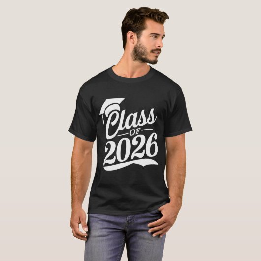 Klasse van 2026 Trots Afstuderen Afstuderen T-shirt (Voorkant volledig)