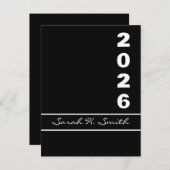 Klasse van 2026 Uitnodigingen (Voorkant / Achterkant)