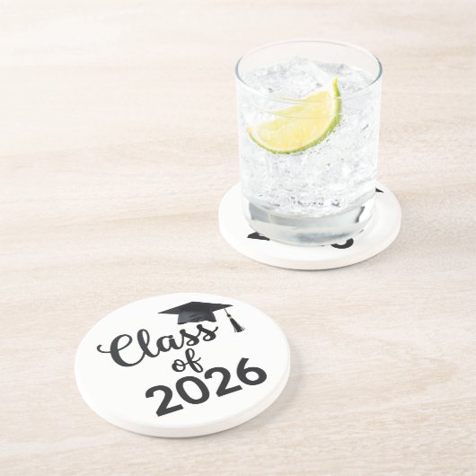 Klasse van 2026 zandsteen onderzetter (Zijkant)