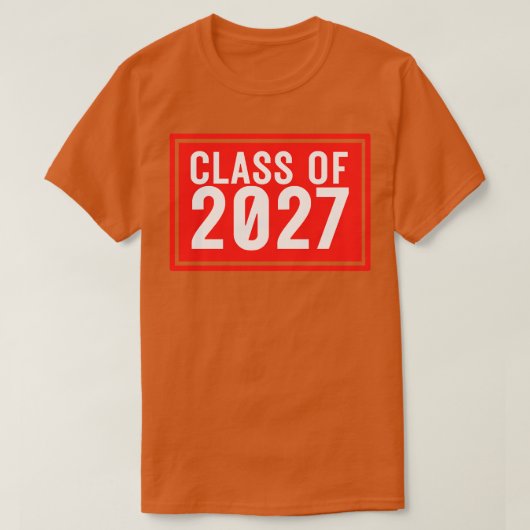 Klasse van 2027 5 t-shirt (Design voorkant)
