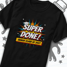 Klasse van 2027 Afstuderen Super Comic Senior 2027 T-shirt