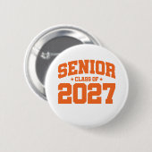Klasse van 2027 High School Afstuderen Senior 2027 Ronde Button 5,7 Cm (Voorkant /achterkant)