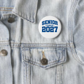 Klasse van 2027 High School Afstuderen Senior 2027 Ronde Button 5,7 Cm (In situ)