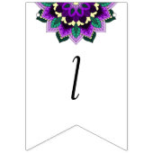 Klasse van 2027! Mandala in het paars Vlaggetjes (Derde vlag)