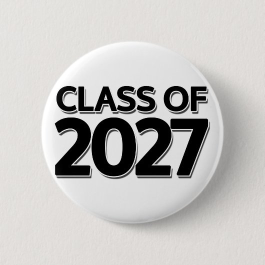 Klasse van 2027 ronde button 5,7 cm (Voorkant)