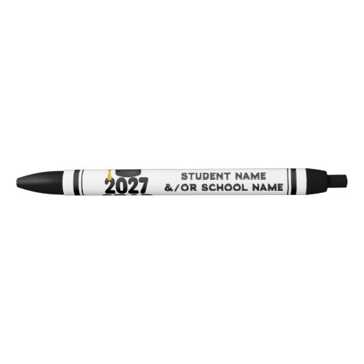Klasse van 2027 studeert af zwarte inkt pen (Voorkant)